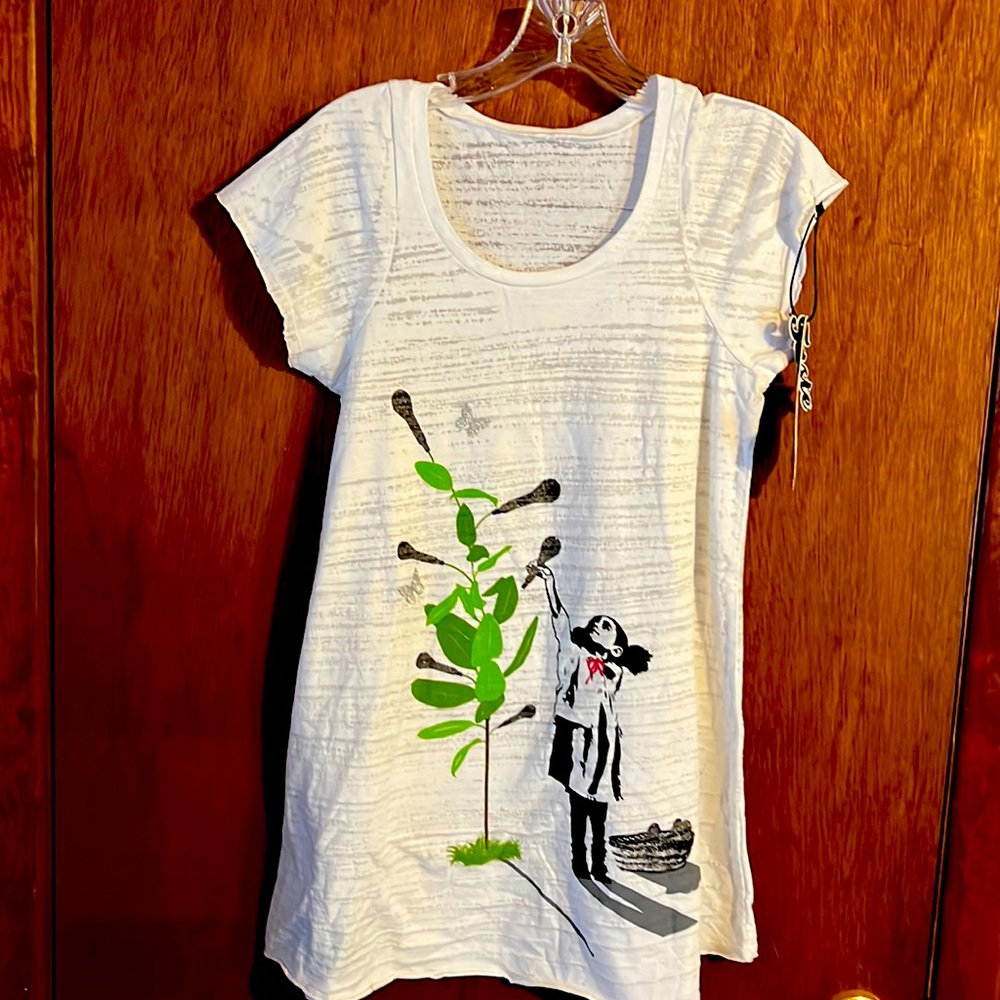 Taste Clothing Junior    S/S Cap Sleeve Burnout Tee